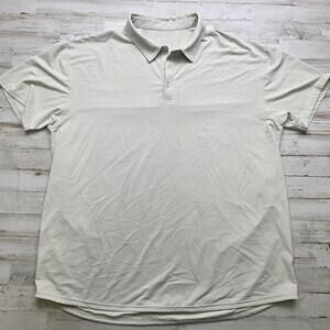 BYLT Premium Basics Beige Short Sleeve Performance Polo Shirt Men's Size XXL